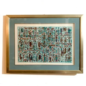 "Il cortile di Palazzo Ducale", Copia d'Autore di Egidio Bonfante